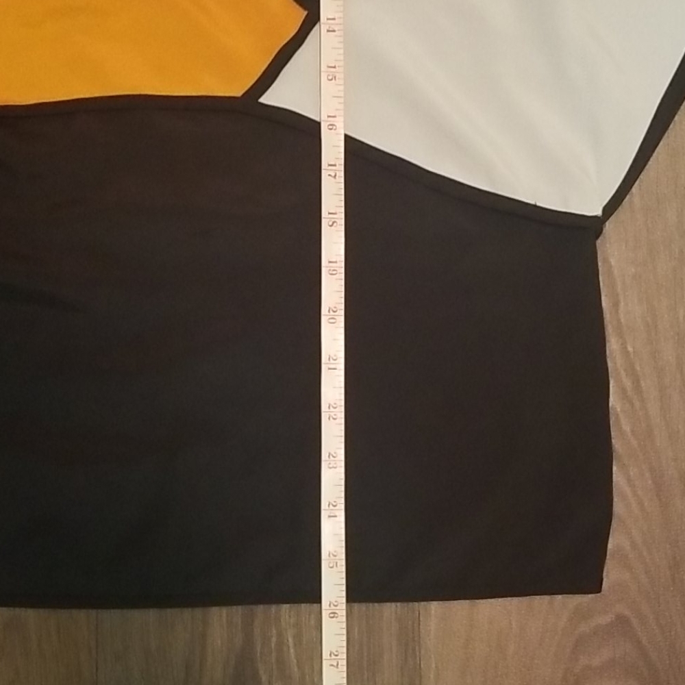 Allen B. Asymmetrical Colorblock Blouse - Picture 4 of 8